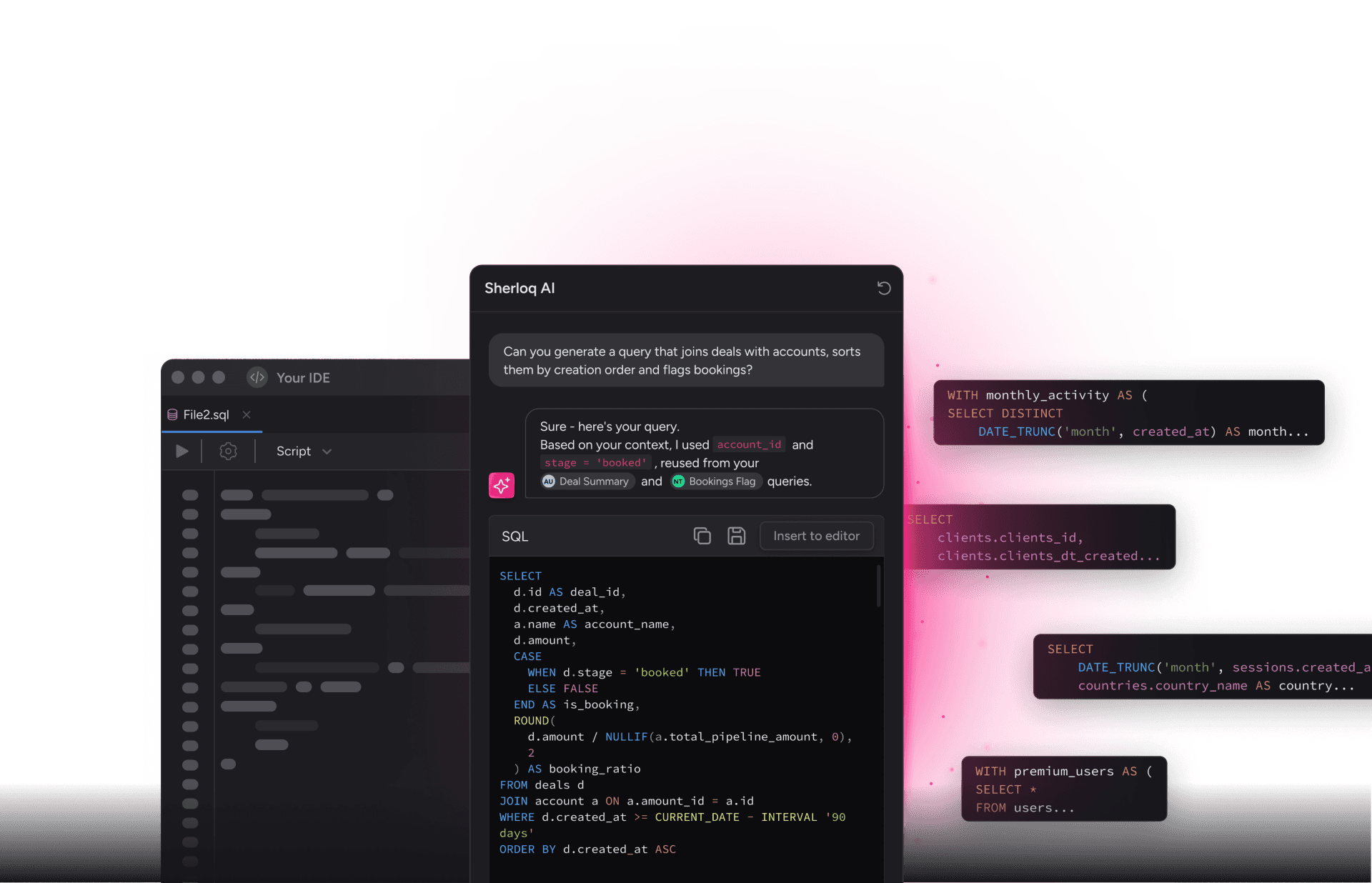 Sherloq AI in your IDE