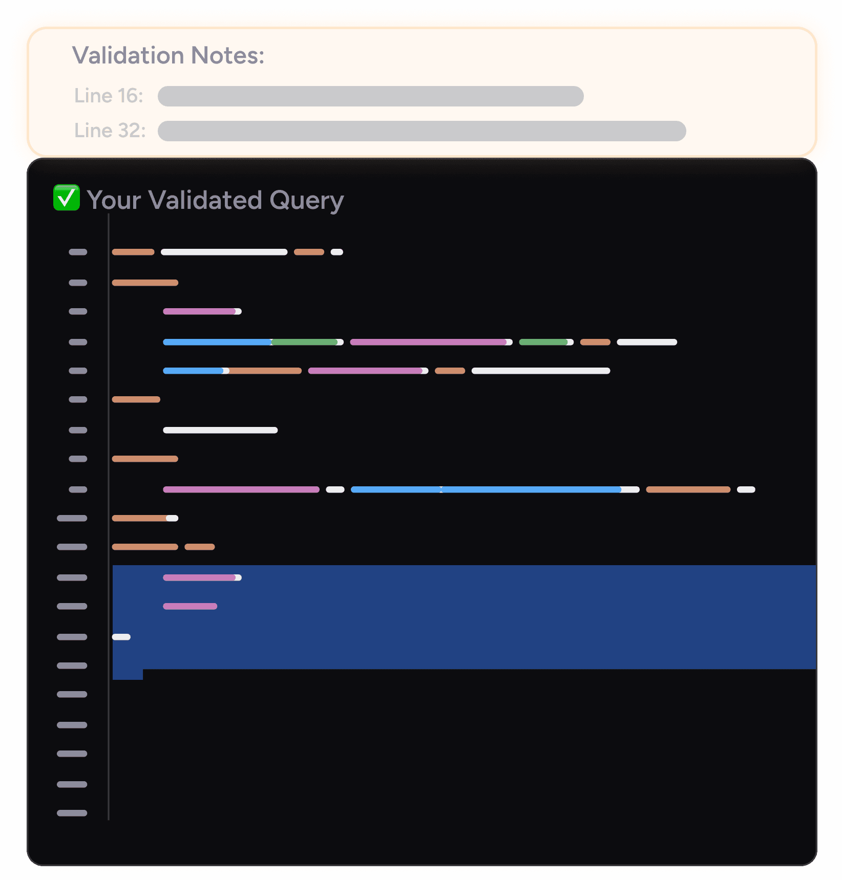 Your validated SQL query with validation notes